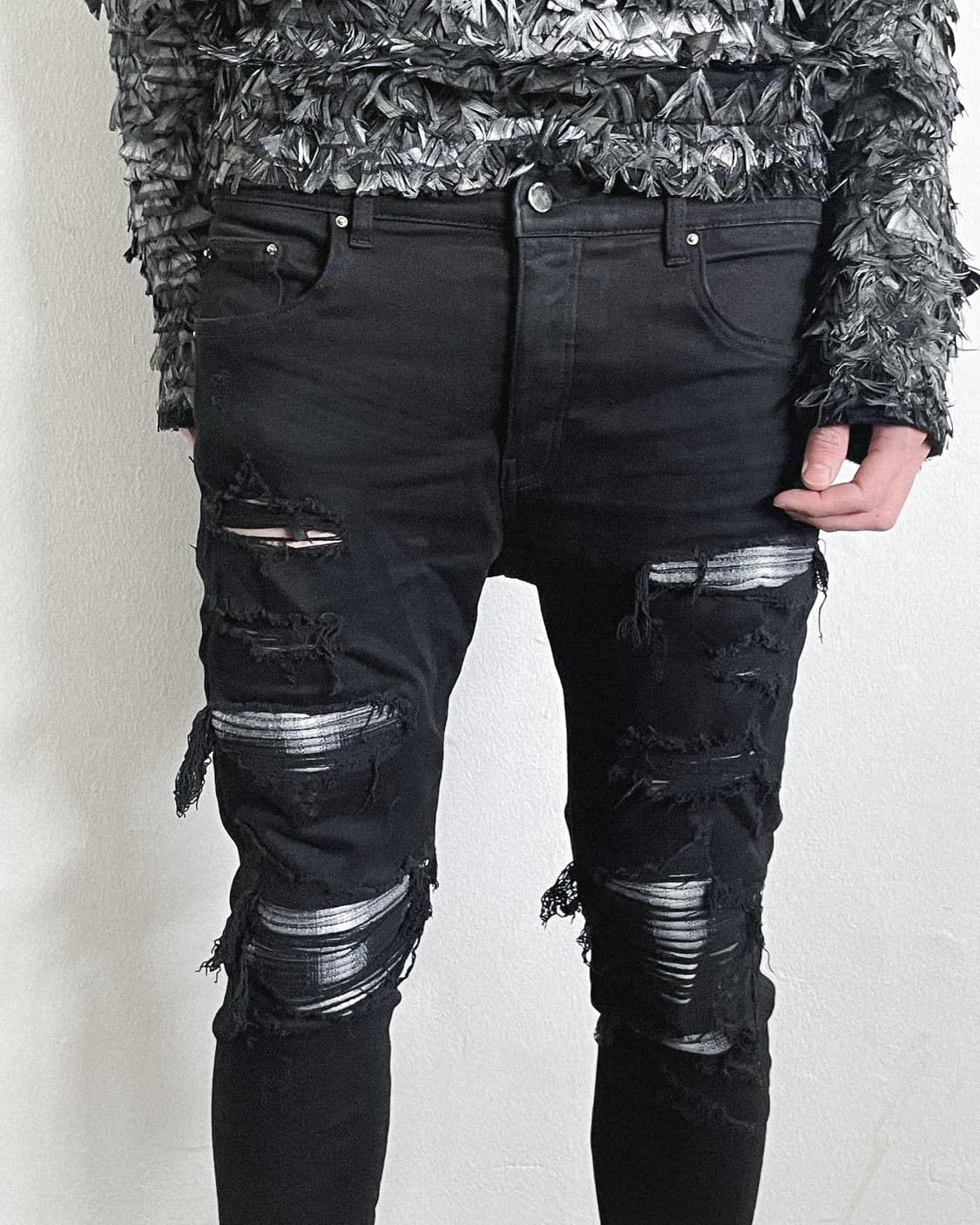 아미리 디스트로이드 플란넬 데님 상품이미지3