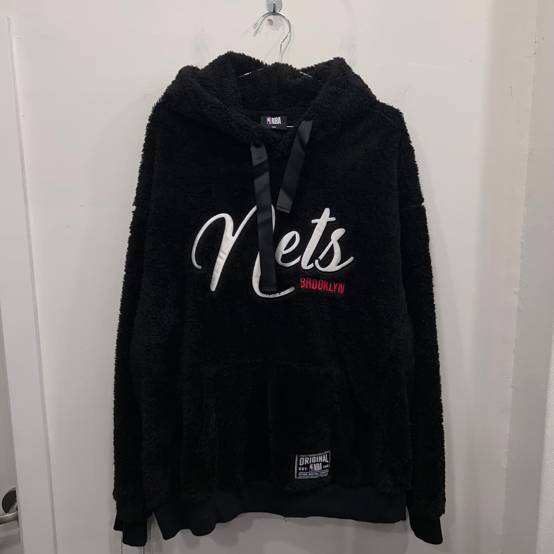 NBA 오리지널 브루클린 네츠 팀로고 플리스 후드티 상품이미지2