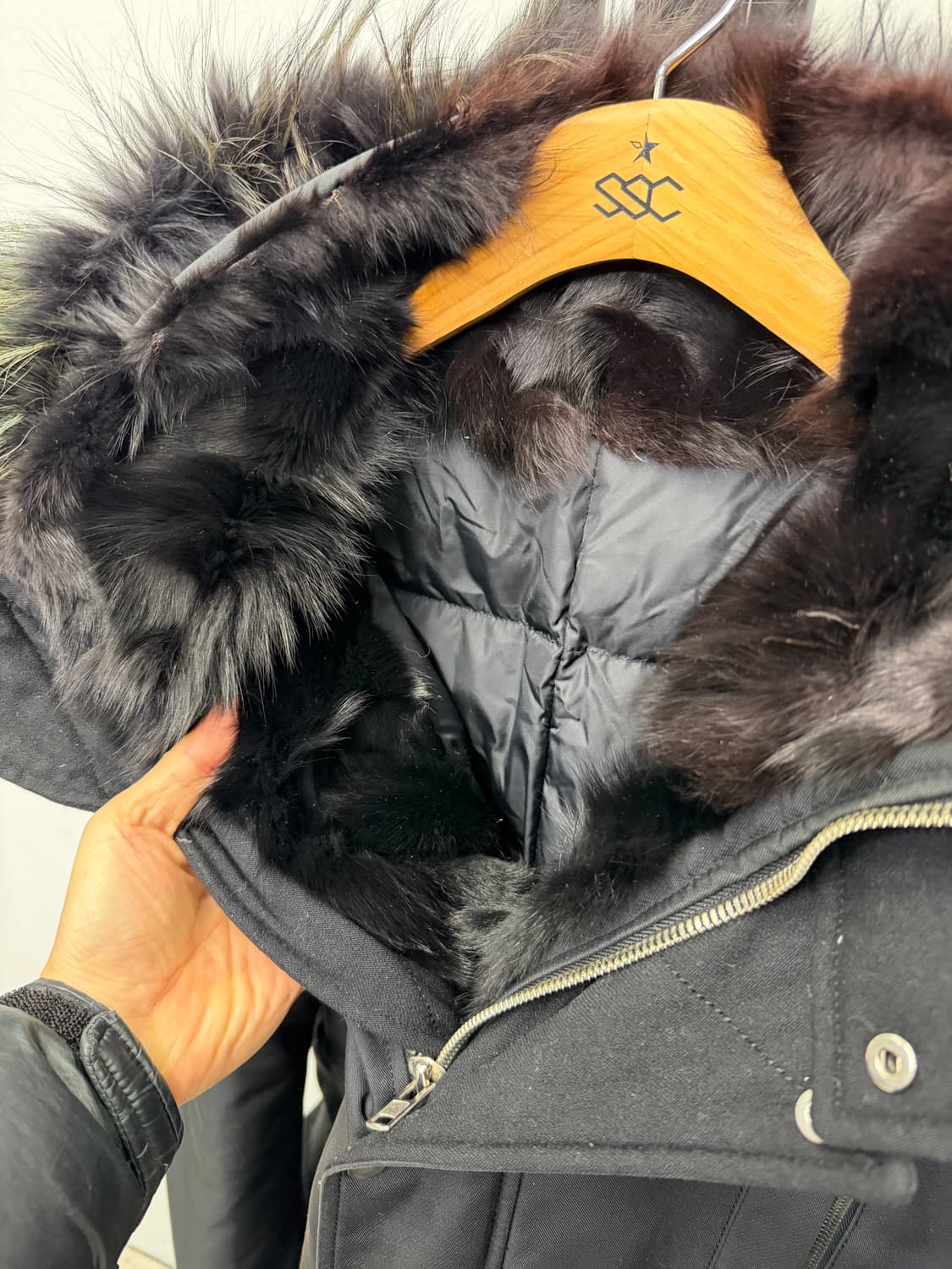 정품) 시스템옴므 한섬 후드퍼 패딩 95 상품이미지4