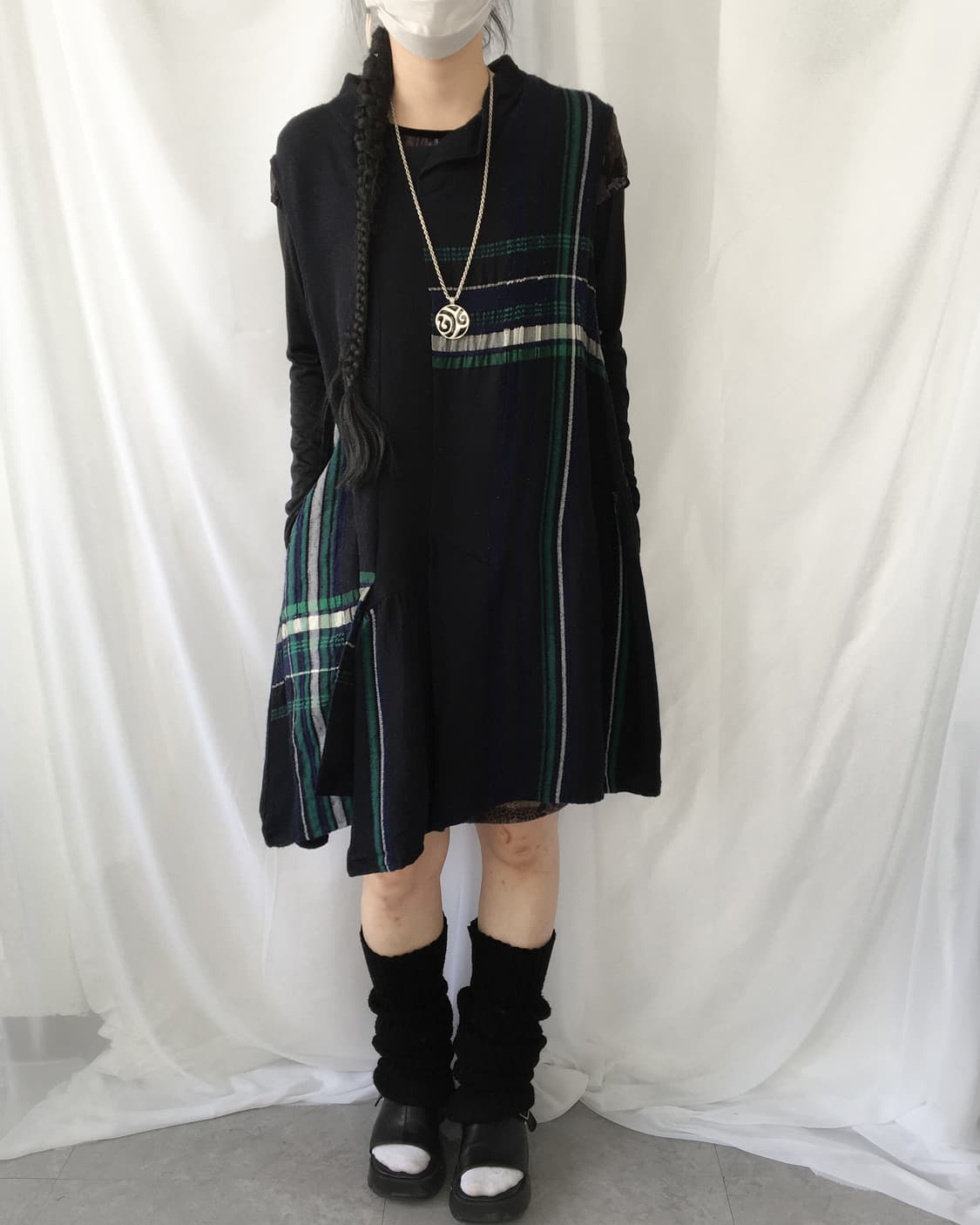 Pattern point unbalanced onepiece 상품이미지6