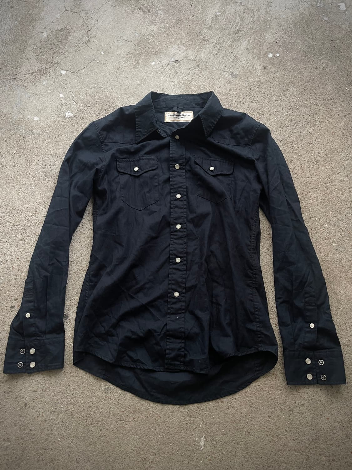 slim black shirts 상품이미지1