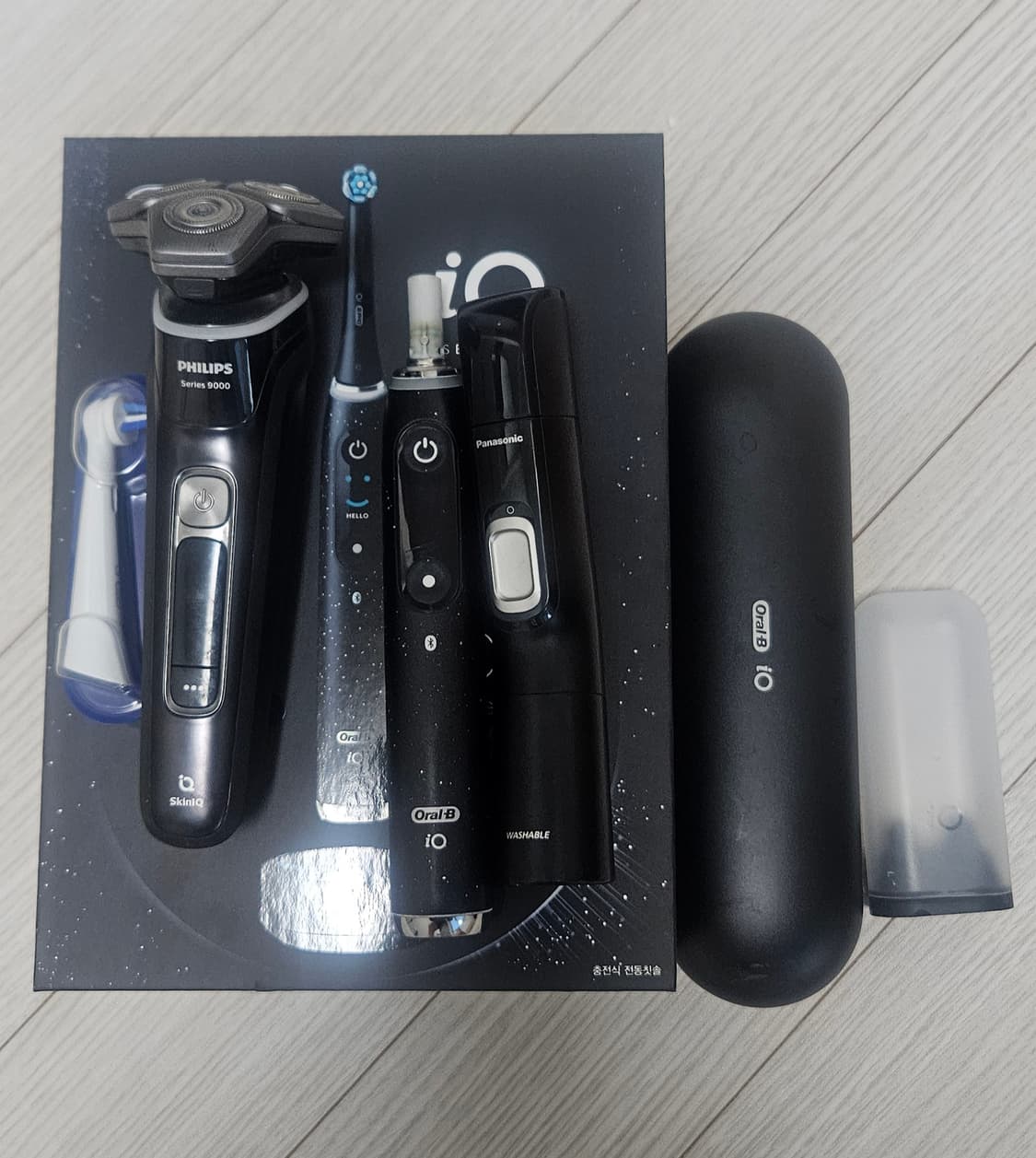오랄비 io10 전동칫솔+파나소닉 콧털정리기+필립스 면도기 상품이미지1