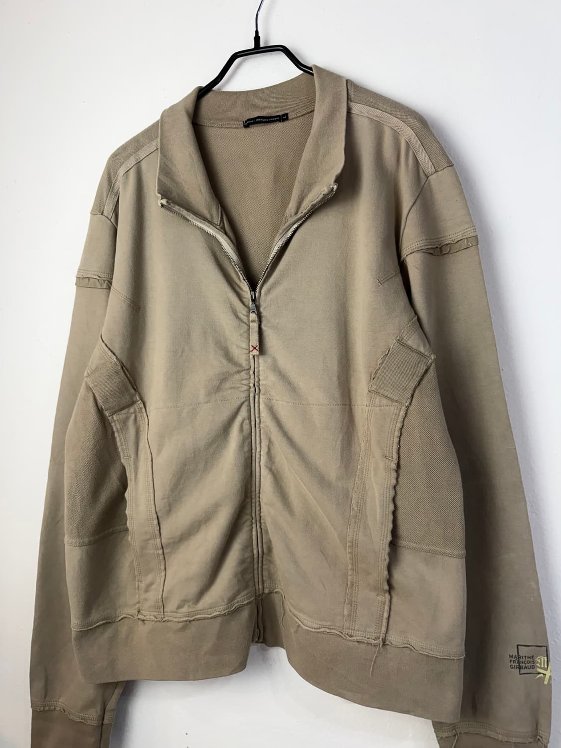 00s 마리떼 프랑소와 저버 컷아웃 집업 져지 상품이미지2