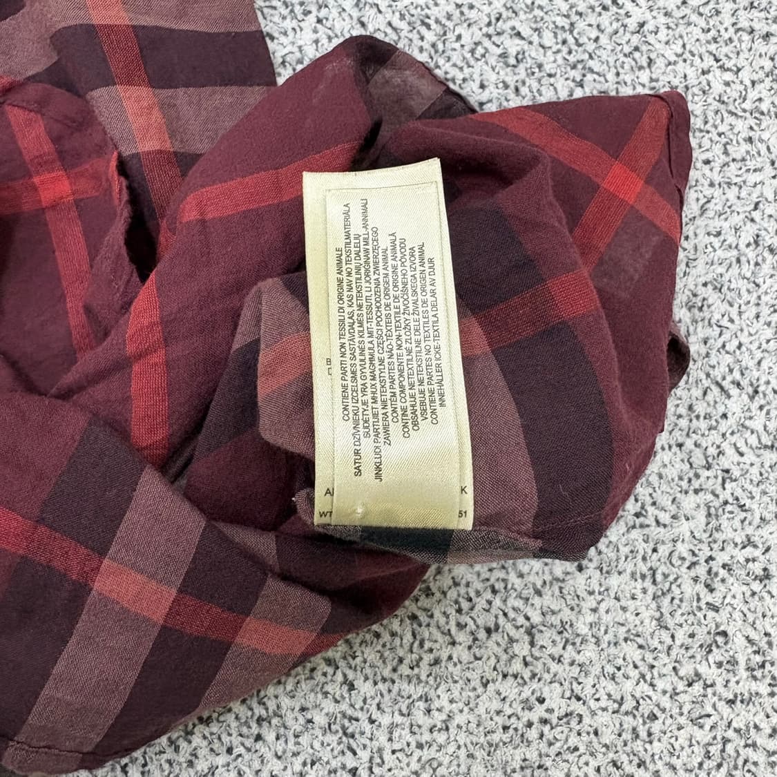 S 버버리 여성 브릿 클래식 체크 셔츠 0324J 상품이미지8