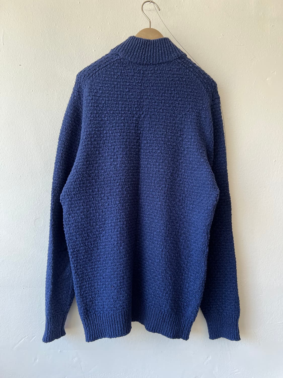 코스 COS 남성 네이비 하이넥니트 코튼니트 상품이미지3