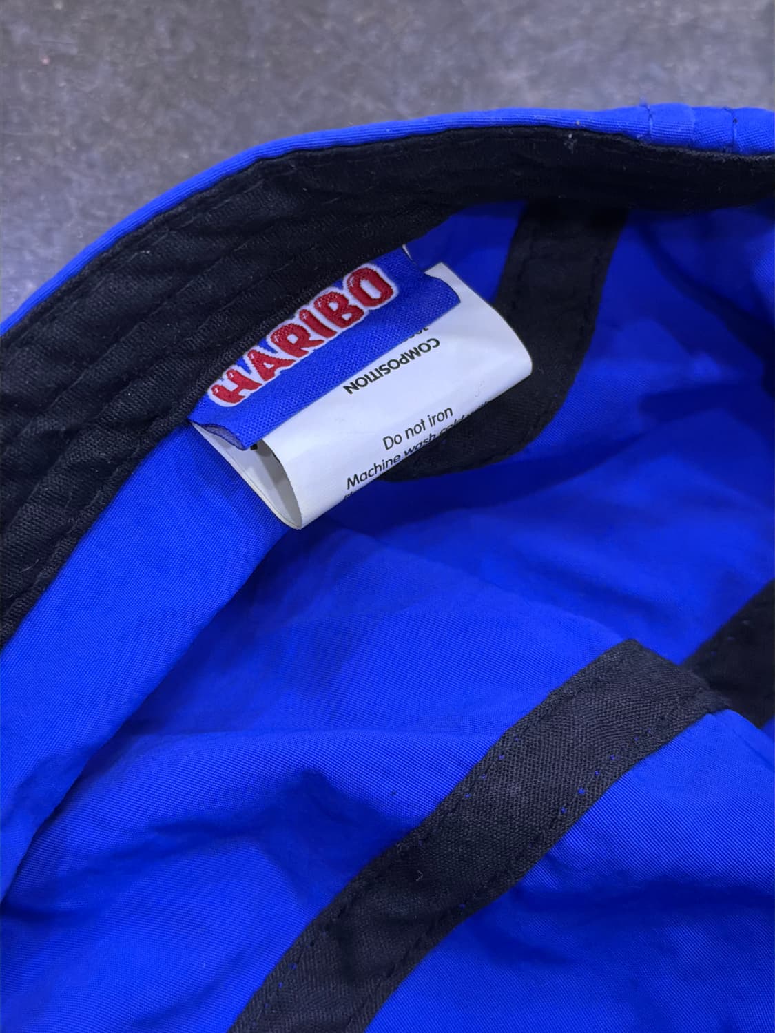 하리보 로고 캠프캡 캐쥬얼 모자 블루 상품이미지7