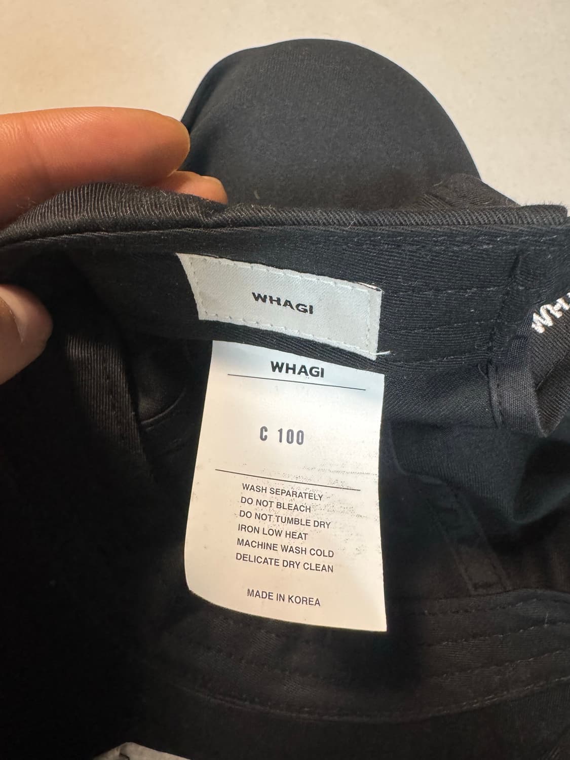 Whagi 국내브랜그 a로고 스냅백 블랙 모자 볼캡 상품이미지4