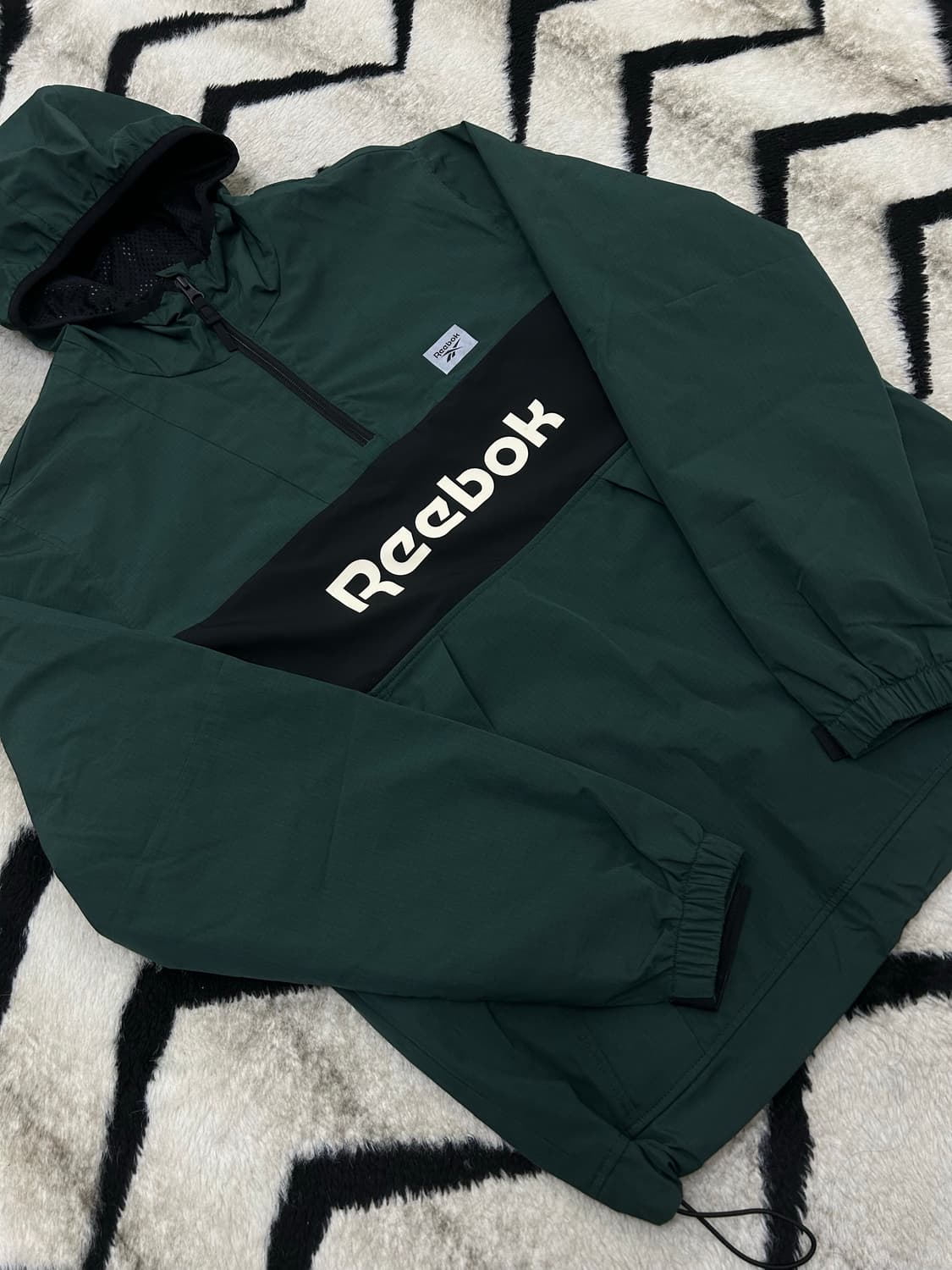 [L]리복 클래식 빅로고 후드 아노락/그린 상품이미지1