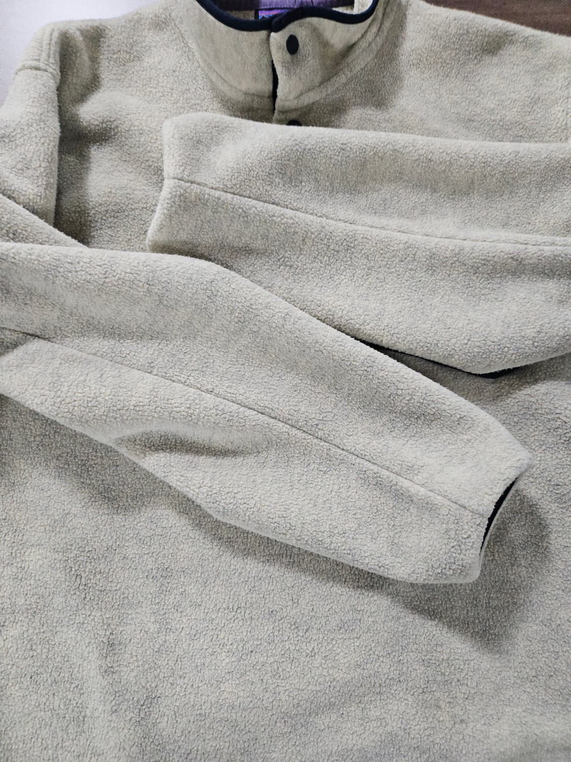 타고니아 신칠라 스냅티 플리스 풀오버 오트밀 헤더M 상품이미지4