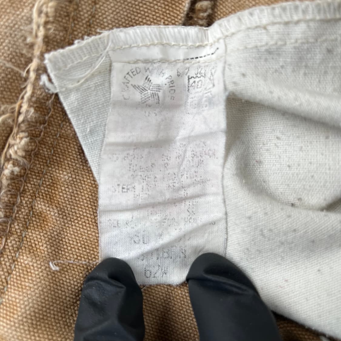 올드 칼하트 더블니 워크팬츠 브라운 62W 상품이미지4