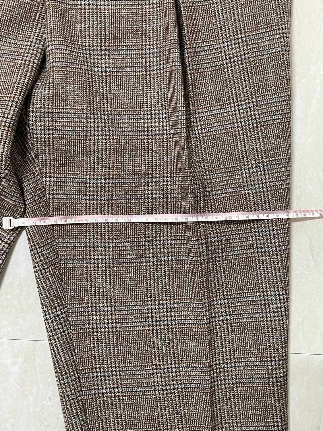 솔리드옴므 우영미 울 체크 슬랙스바지 판매(새상품) 상품이미지4