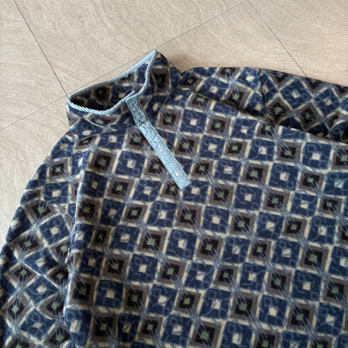 90s L.L.bean 90년대 미국 생산 엘엘빈 아즈텍 플리스 신칠라 상품이미지2