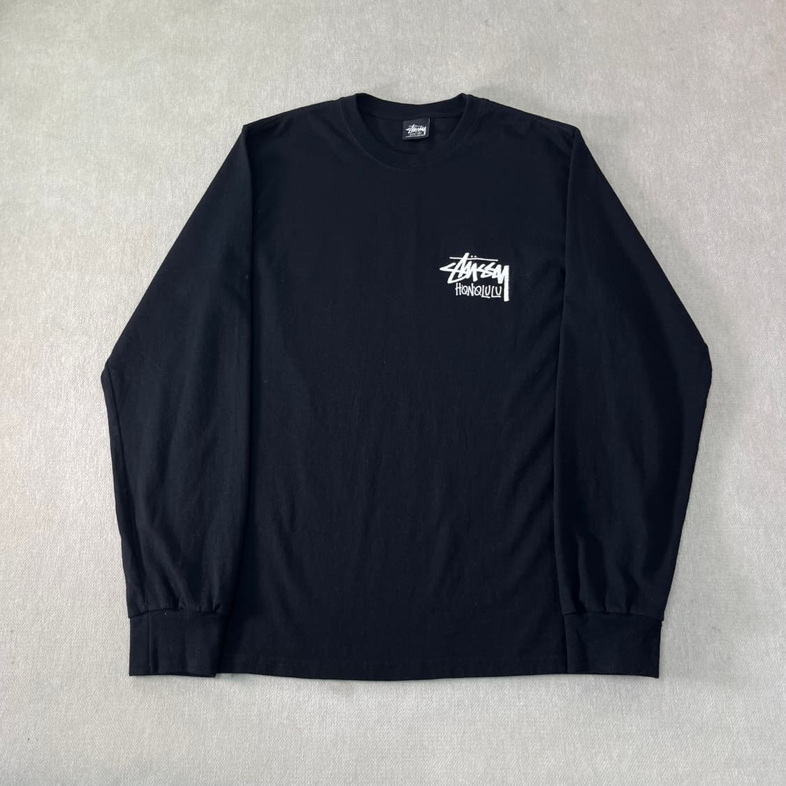 100 스투시 호놀룰루 블랙 롱슬리브 티셔츠 상품이미지2