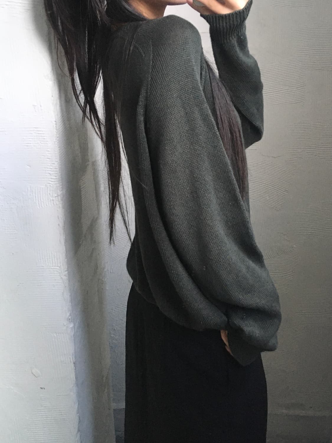 MHL 마가렛호웰 그린카키 니트 상품이미지2