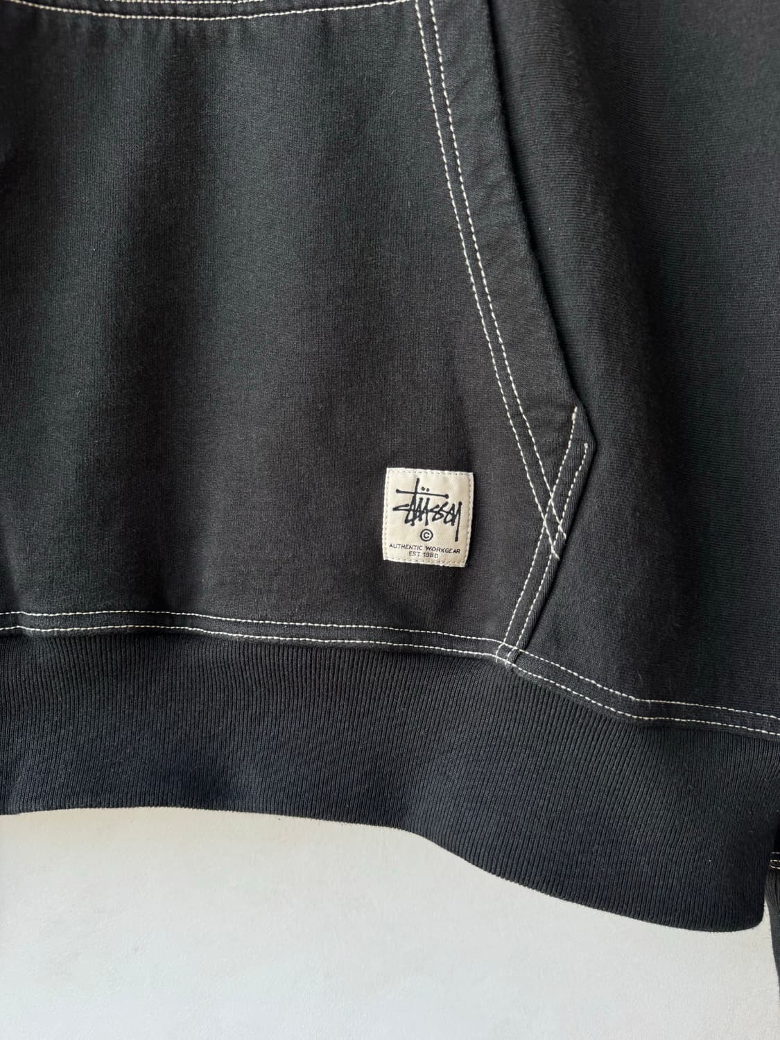 Fw24 스투시 콘트라스트 스티치 후드티 상품이미지6