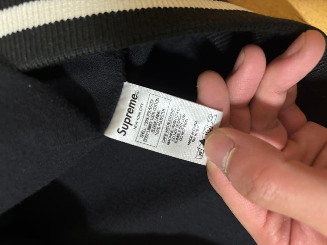 슈프림 x rap a lot records 콜라보 바시티 자켓  상품이미지5