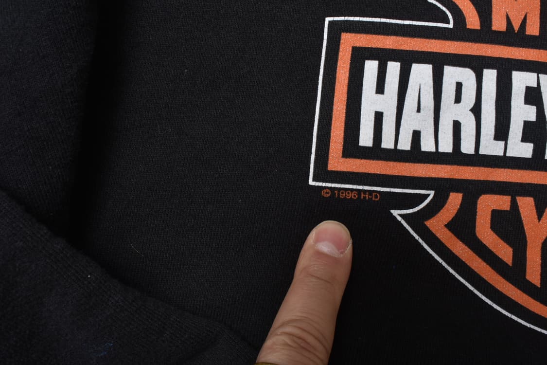 90s 할리데이비슨 플레임 맨투맨 스웻셔츠 xl  상품이미지5
