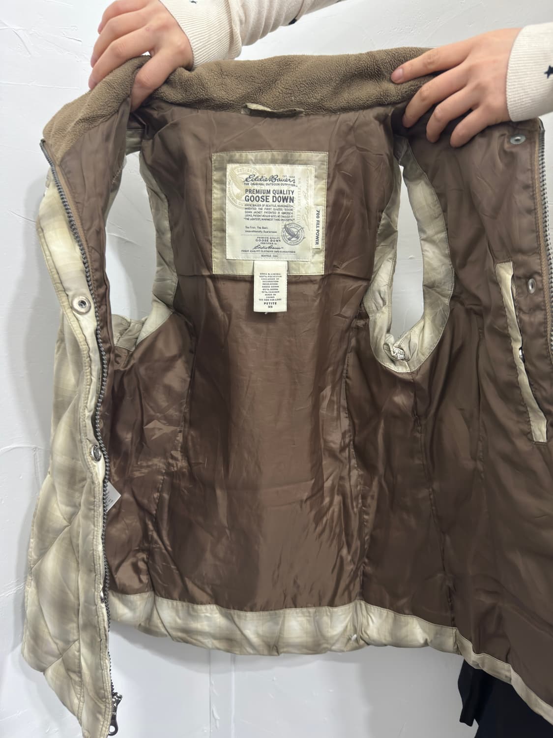 eddie bauer check vest padding 상품이미지6