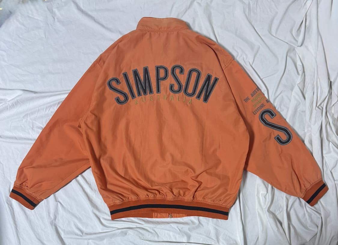 Simpson 자수 나일론 블루종 상품이미지1