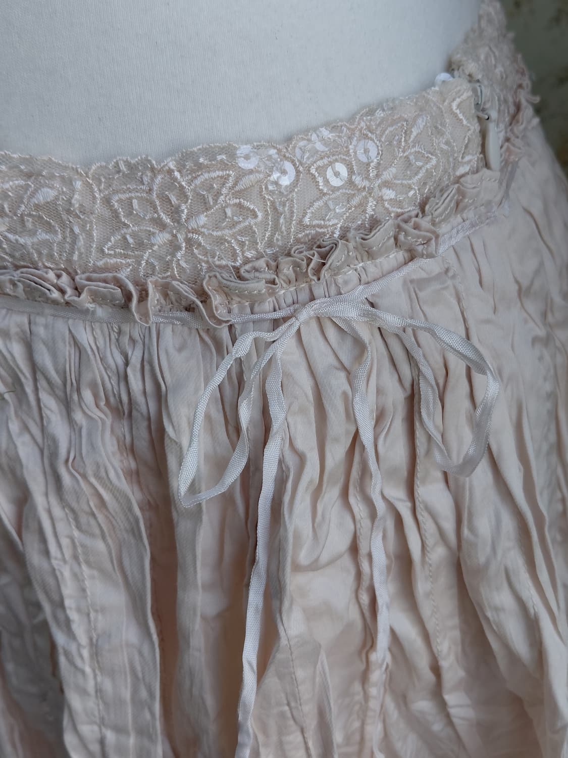 [빈티지] 레이스 핑크 스커트 상품이미지1