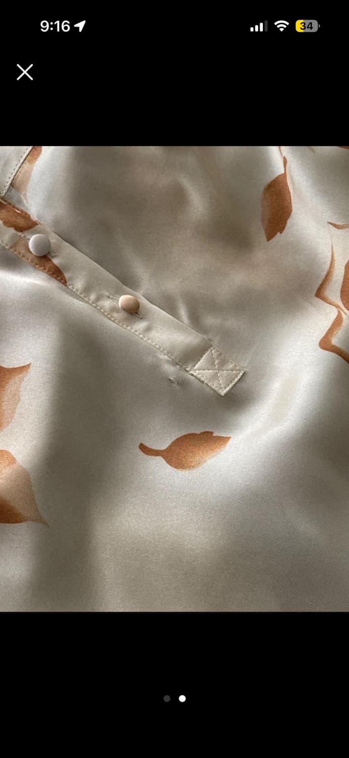 Teak 장미 패턴 블라우스 상품이미지2