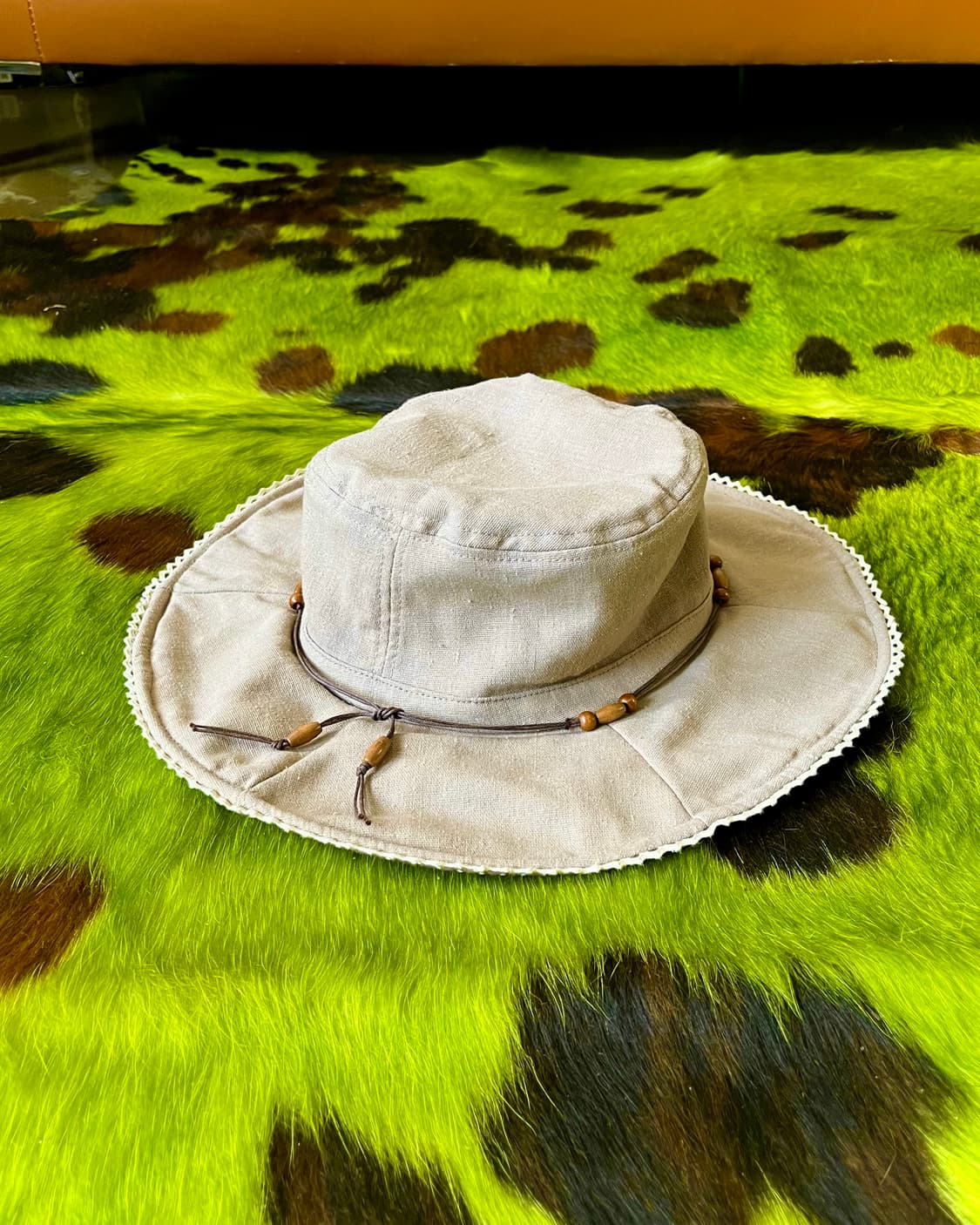 JPN Vintage Native Linen Pedora Hat 상품이미지4