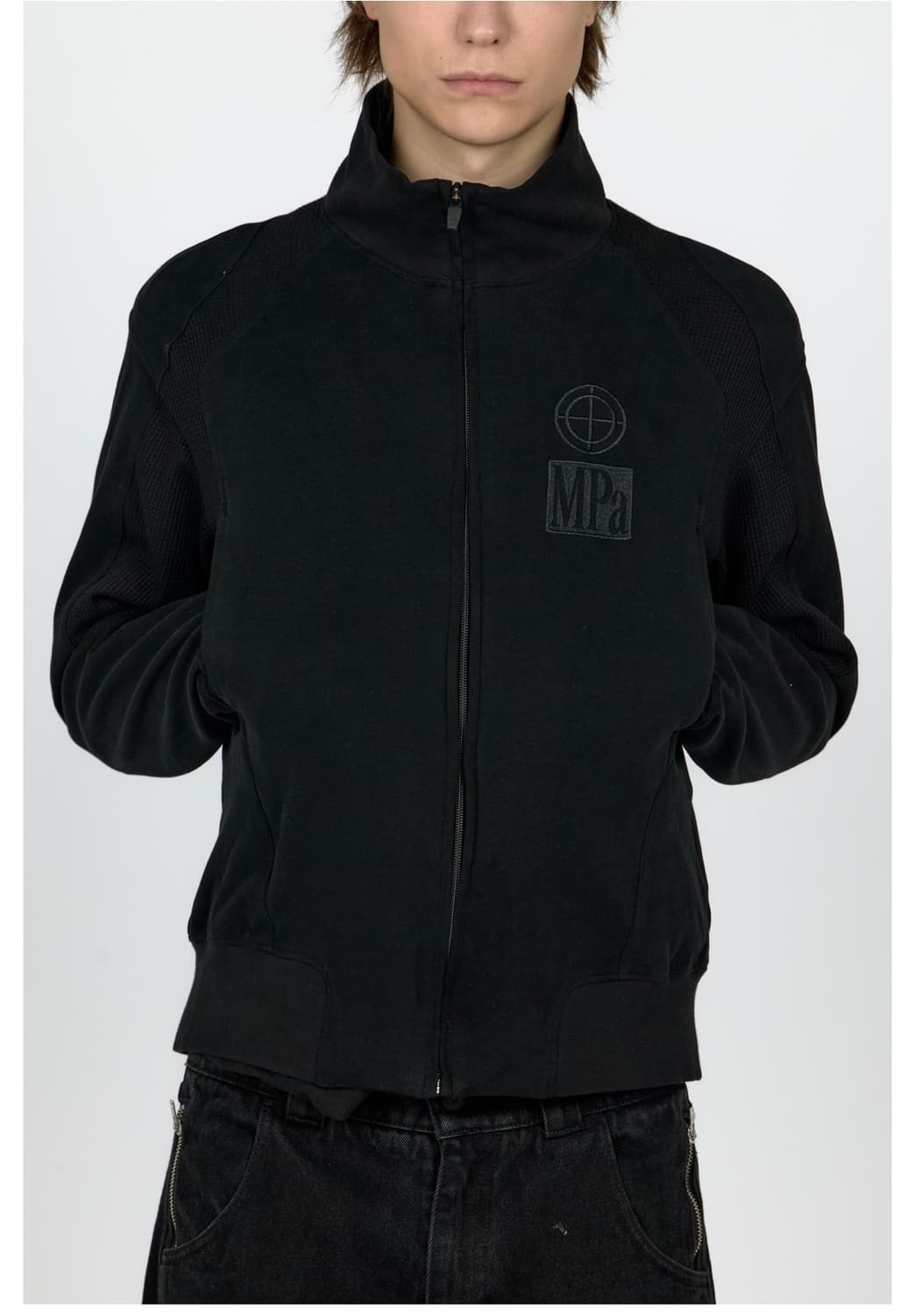 MPa CONTRAST ZIPPED JACKET (BLACK) 상품이미지1