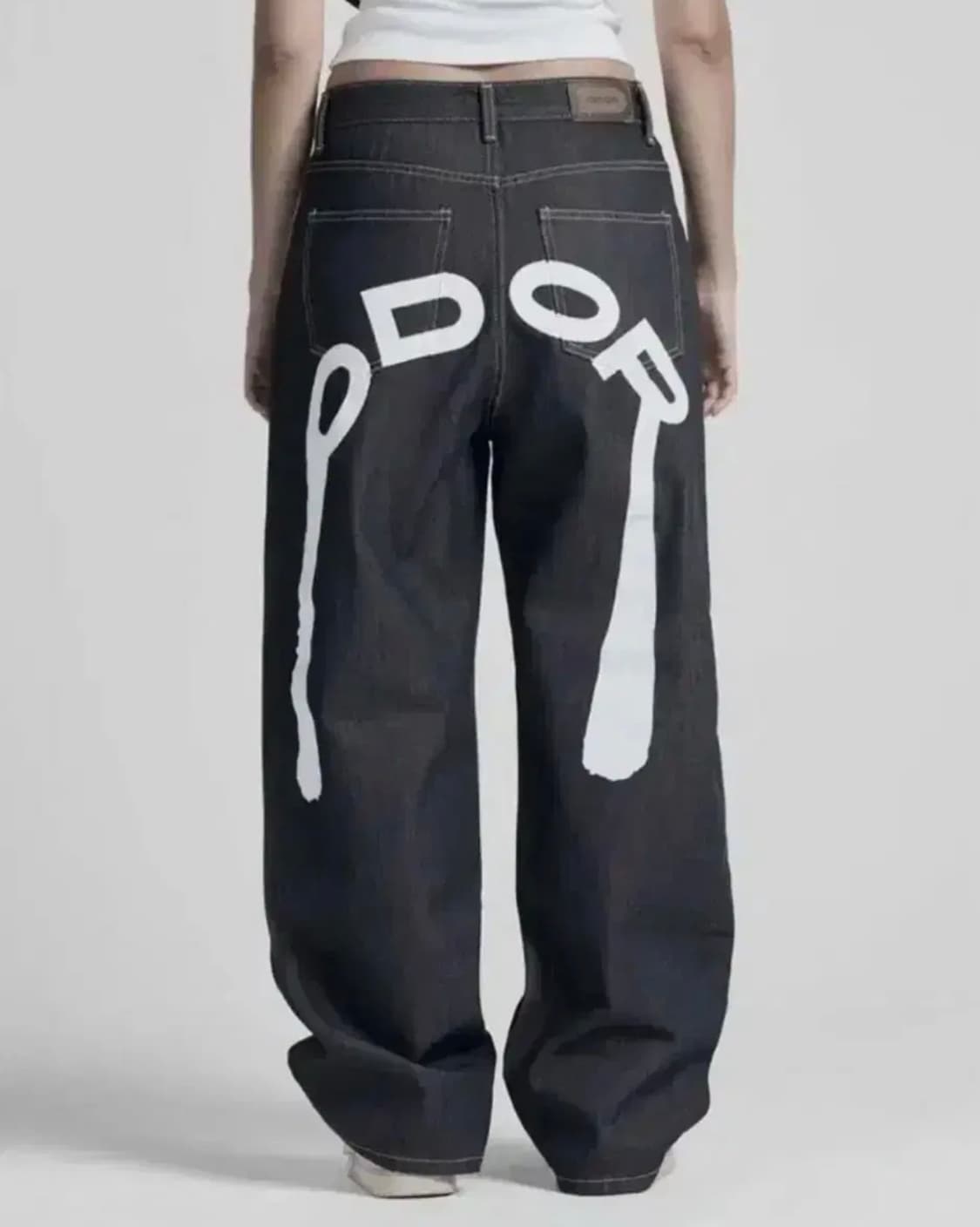 오도어 로고 드롭 데님 화이트 사이즈2 상품이미지1