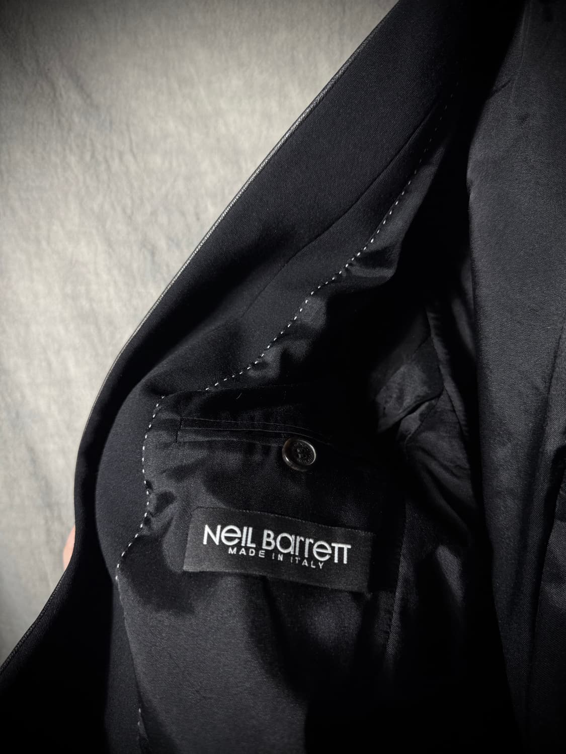 Neil Barrett Leather Lapel Tuxedo blazer 상품이미지5