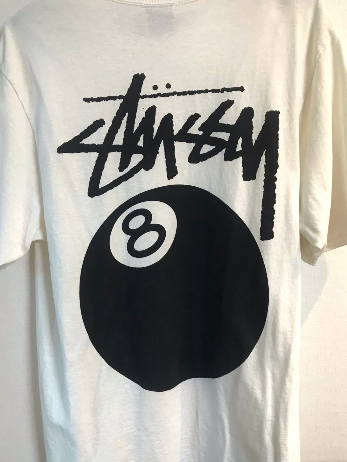 스투시 8볼 피그먼트 다이드 티셔츠 내츄럴 M사이즈 상품이미지2