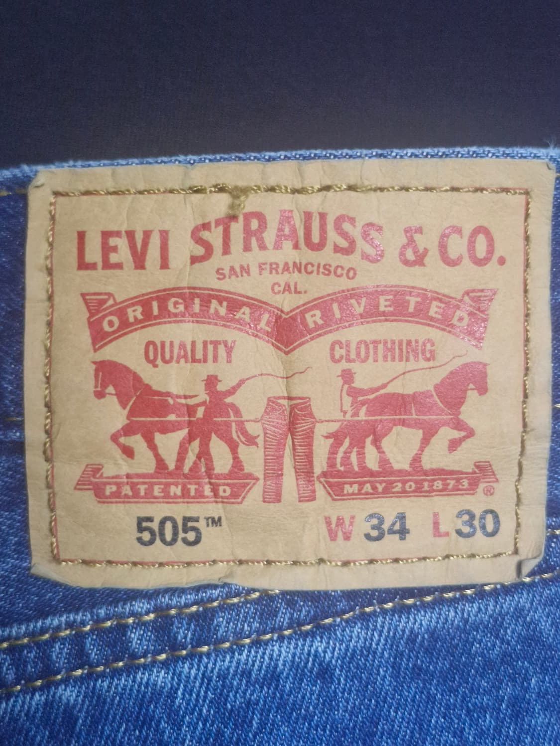 리바이스 505 W34/L30 상품이미지4