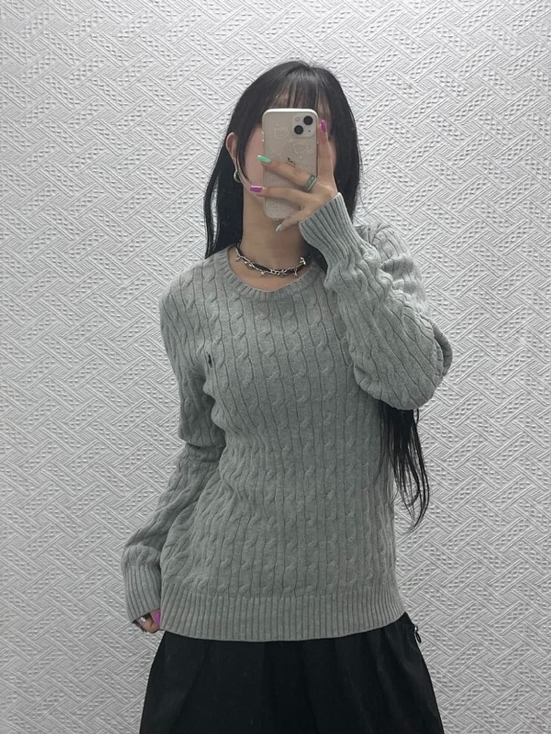 폴로 랄프로렌 여리 모던 꽈배기 케이블 니트 XL C07243 상품이미지1