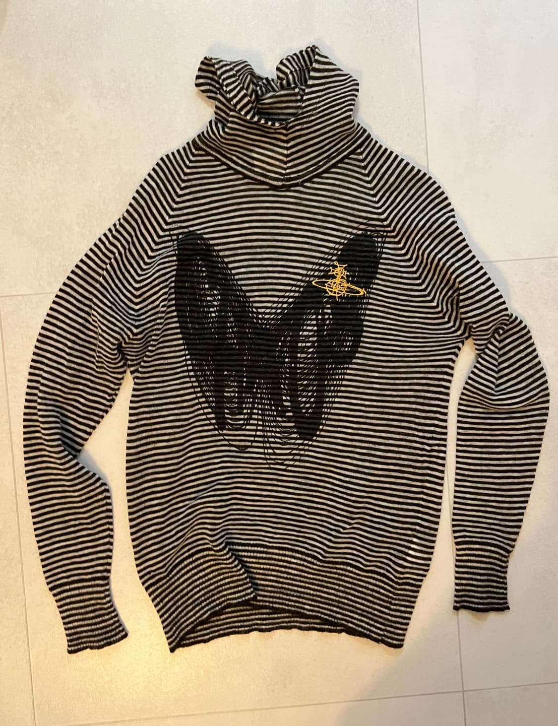 비비안웨스트우드 2000s 스트라이프 후디 상품이미지1