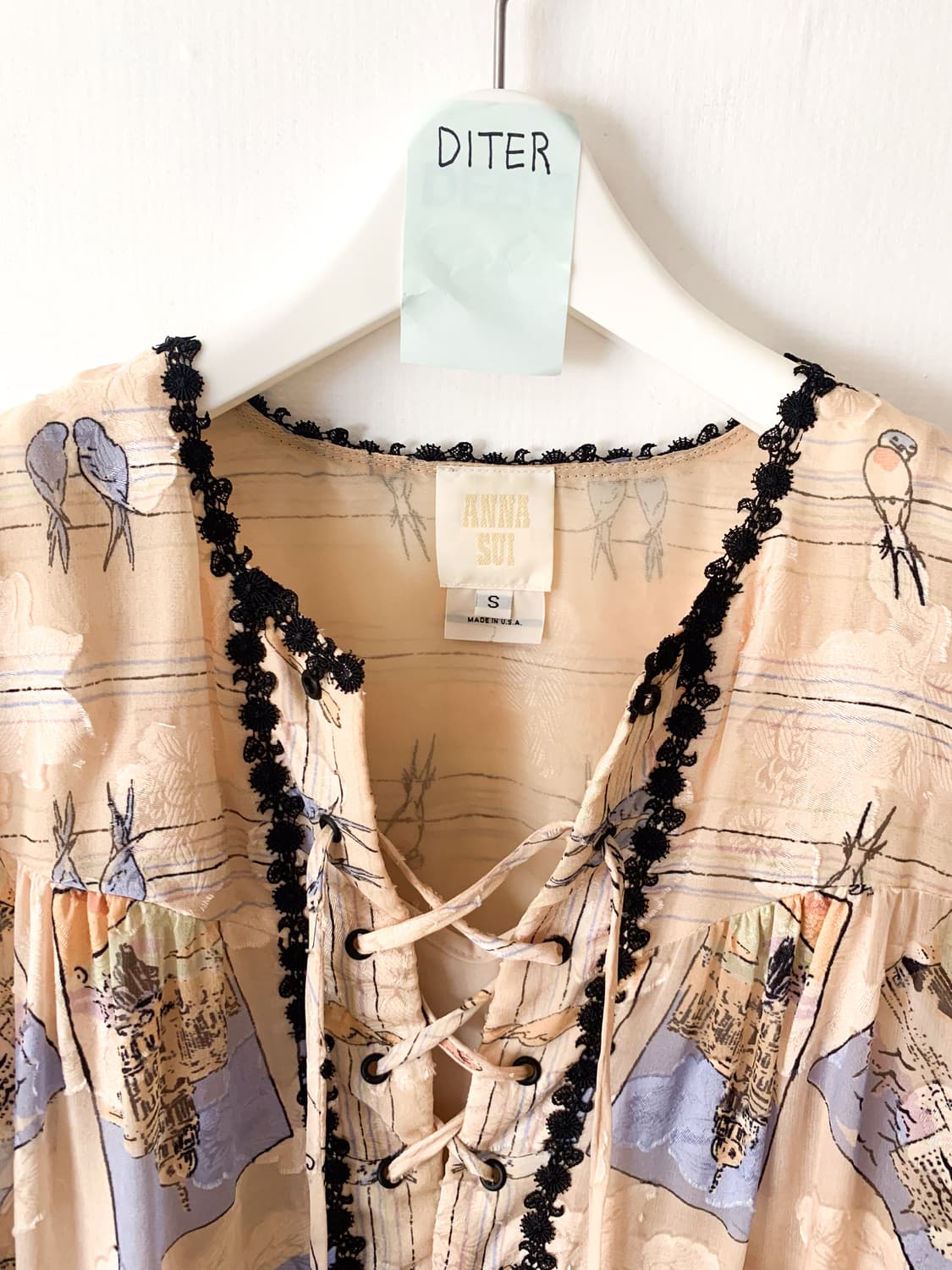 안나수이 보헤미안 포스트카드 실크 원피스 상품이미지3