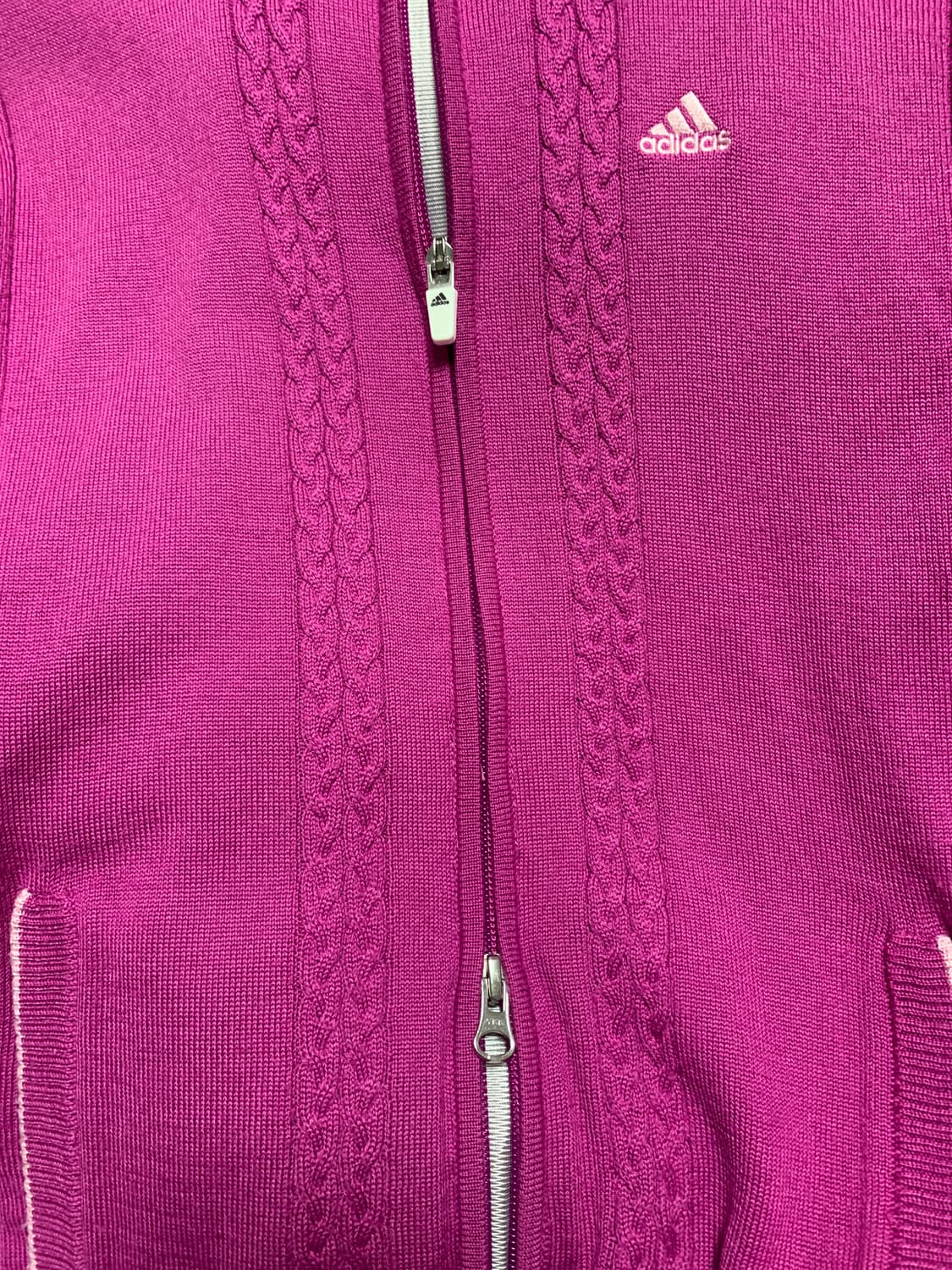 아디다스 니트 투웨이 집업 니트집업 져지 상품이미지4