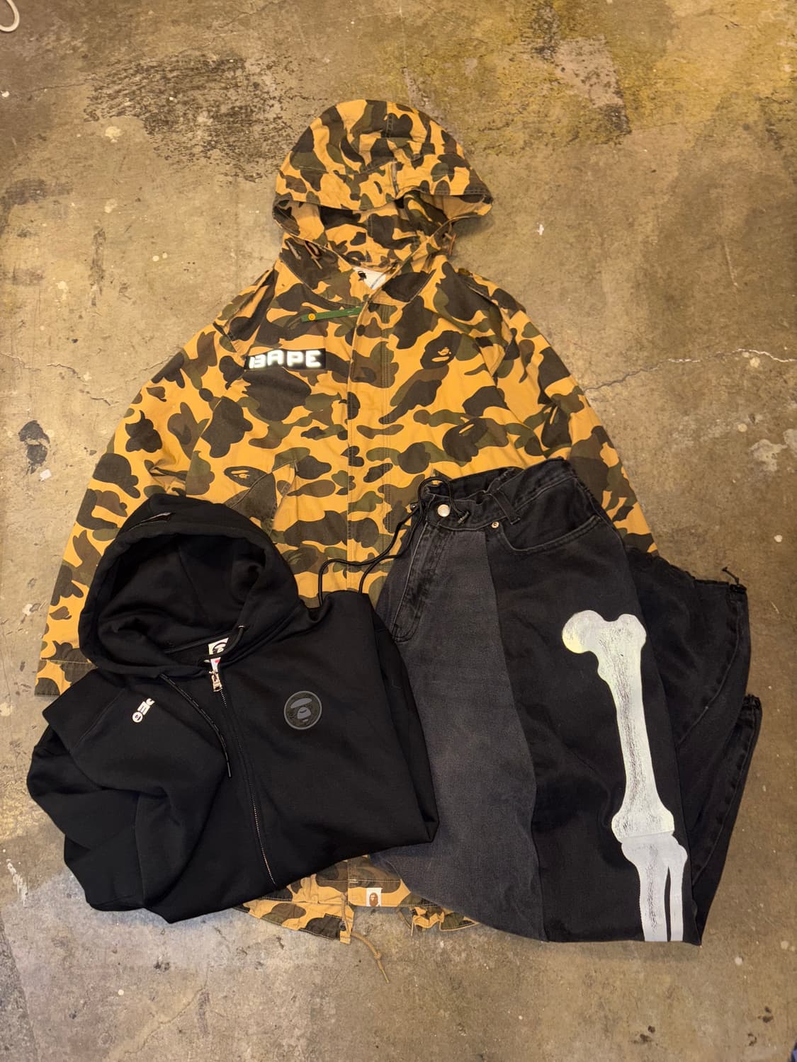 Bape Camouflage Hooded Long Jacket 상품이미지8
