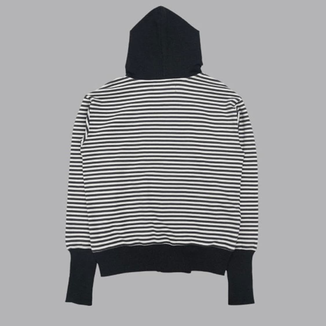 더뮤지엄비지터 stripe unbalance hoodie 상품이미지2