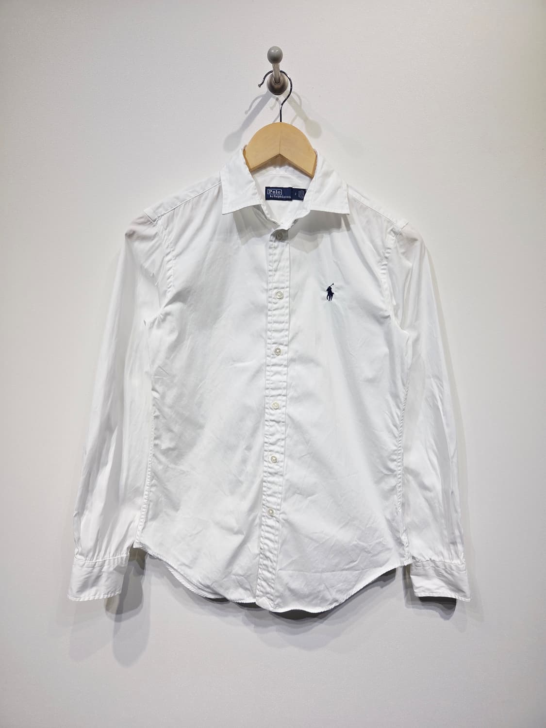 폴로랄프로렌 화이트 코튼 셔츠_호칭2(S) 상품이미지2
