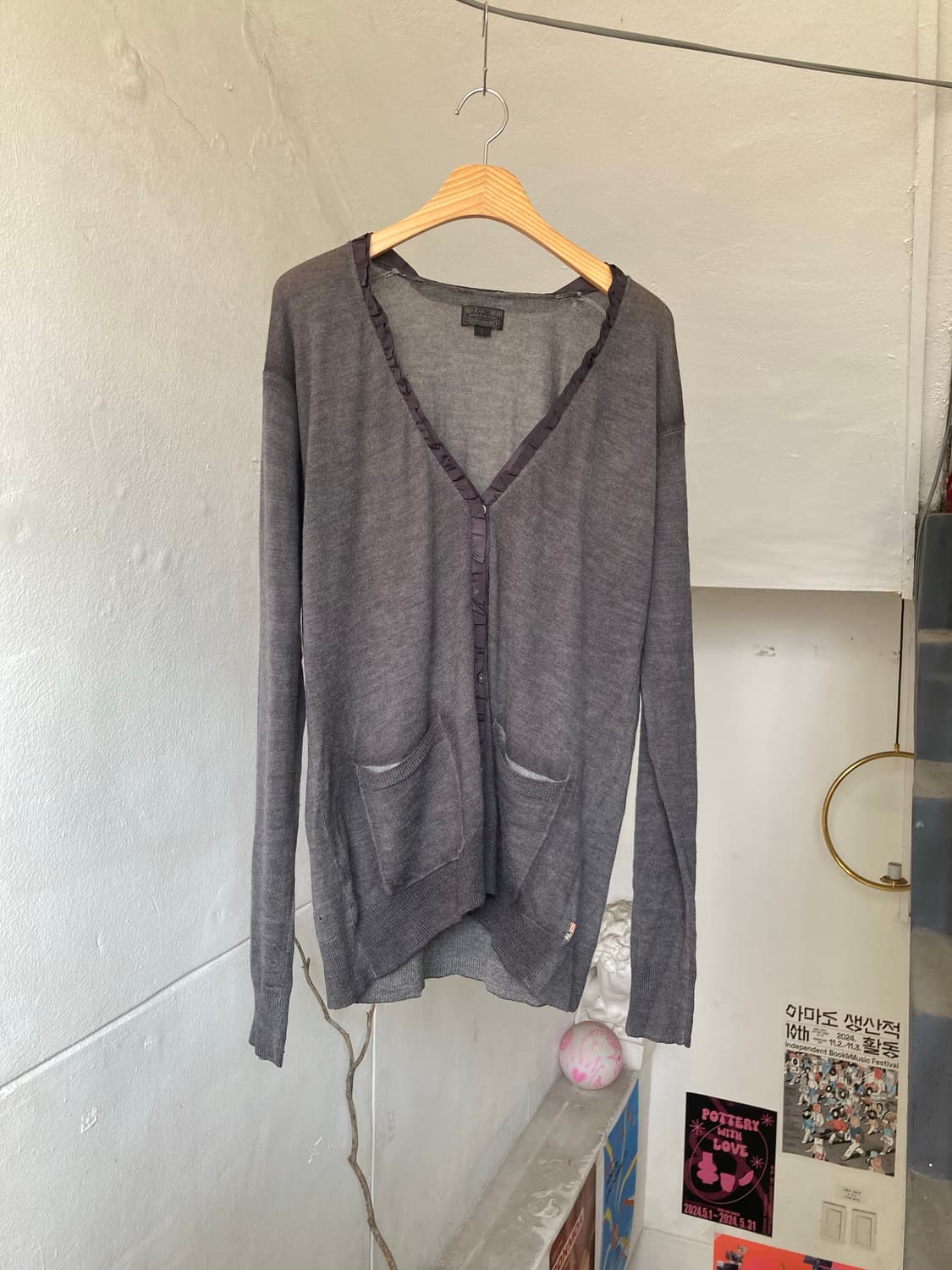 랄프로렌 프릴 캐시미어 롱 가디건 상품이미지1