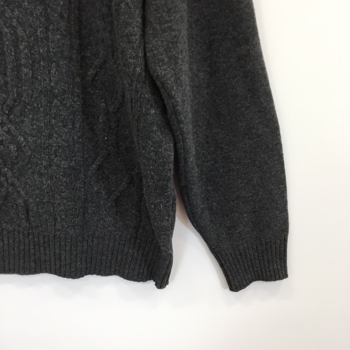 라코스테 패치로고 울 케이블 니트 105  상품이미지3