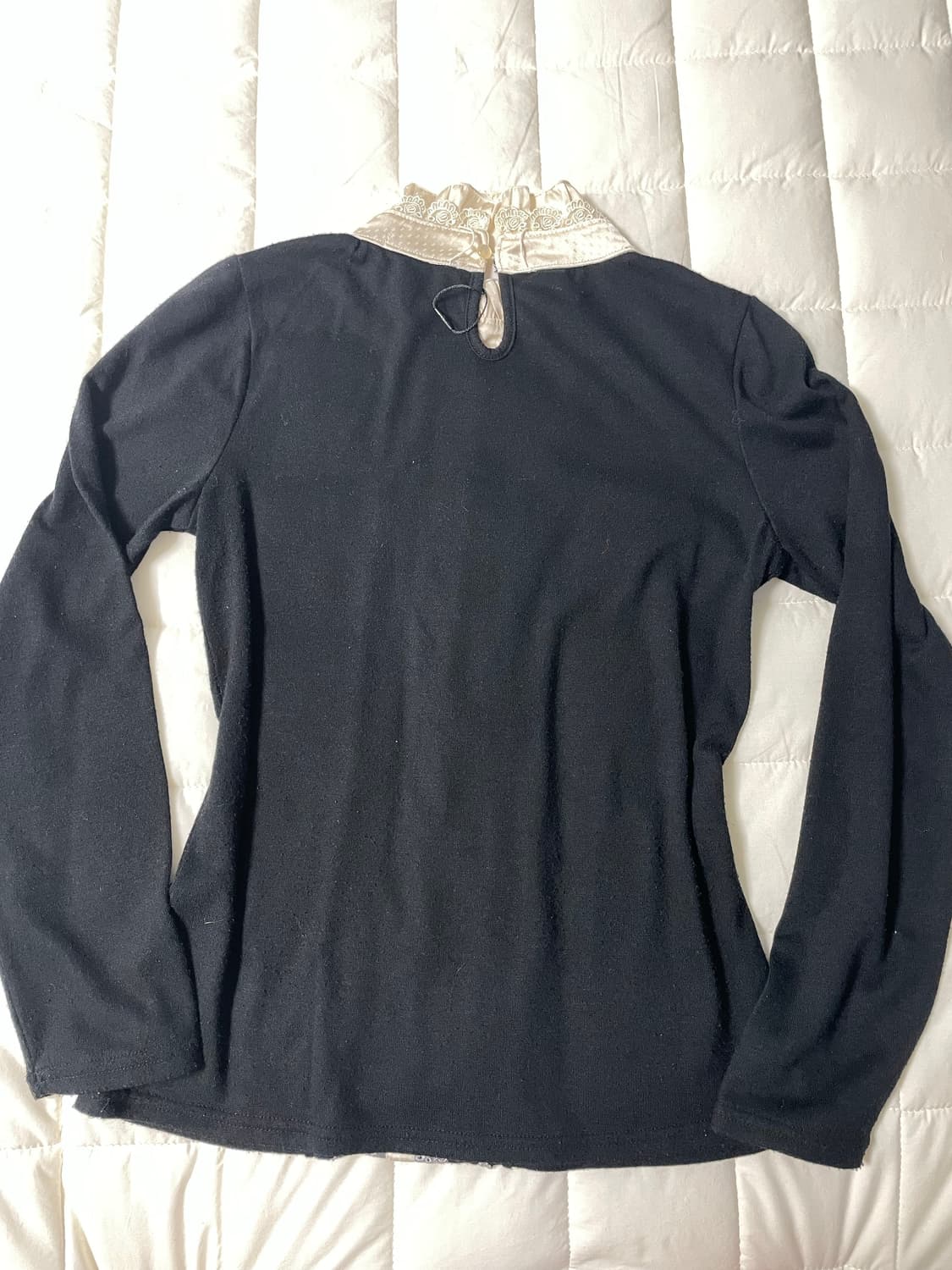 엑시즈팜 프릴 블라우스 블랙 // 갸루 고스로리 공겜여주깔 상품이미지2