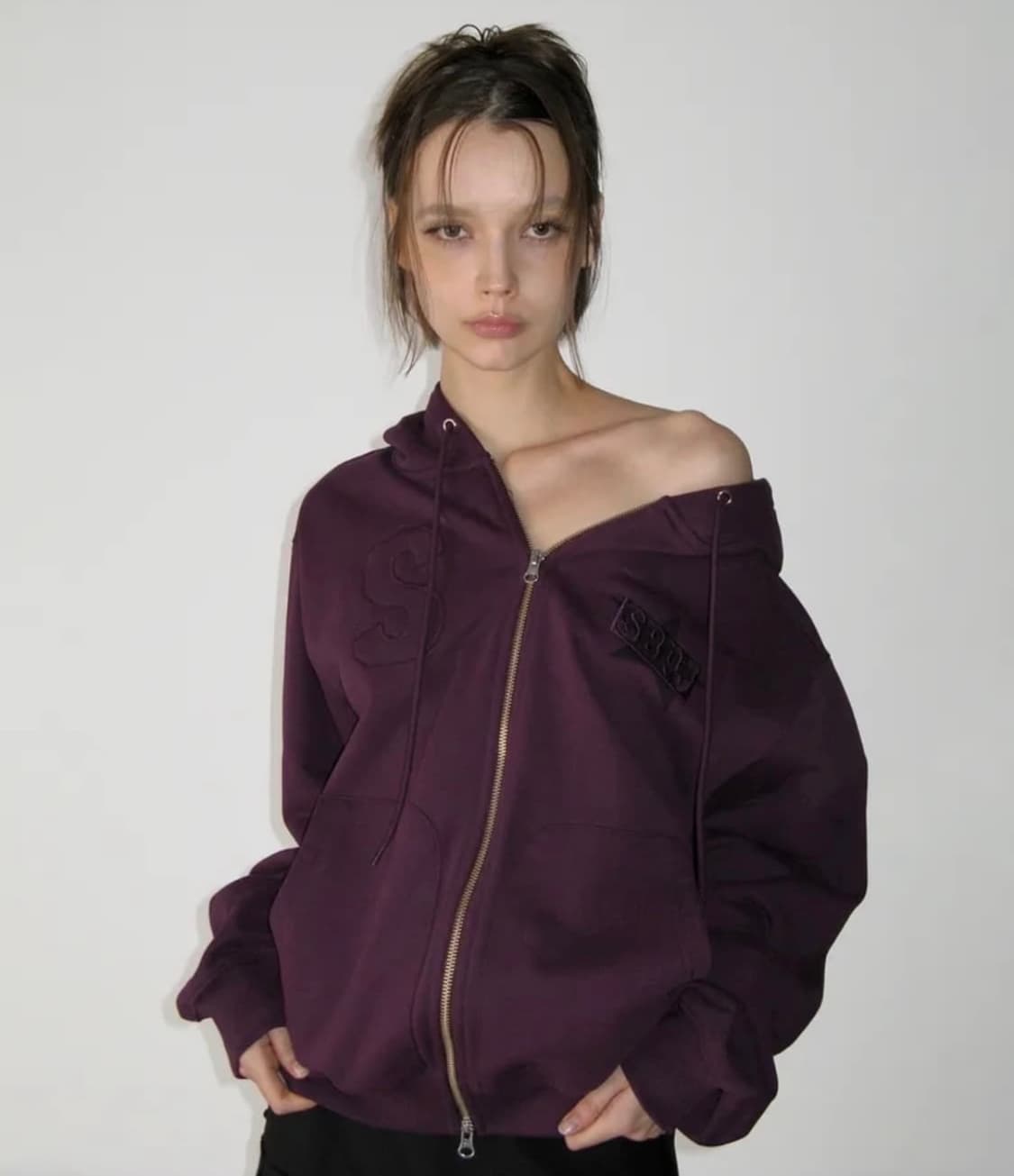 썬번프로젝트 후드집업 퍼플 상품이미지2