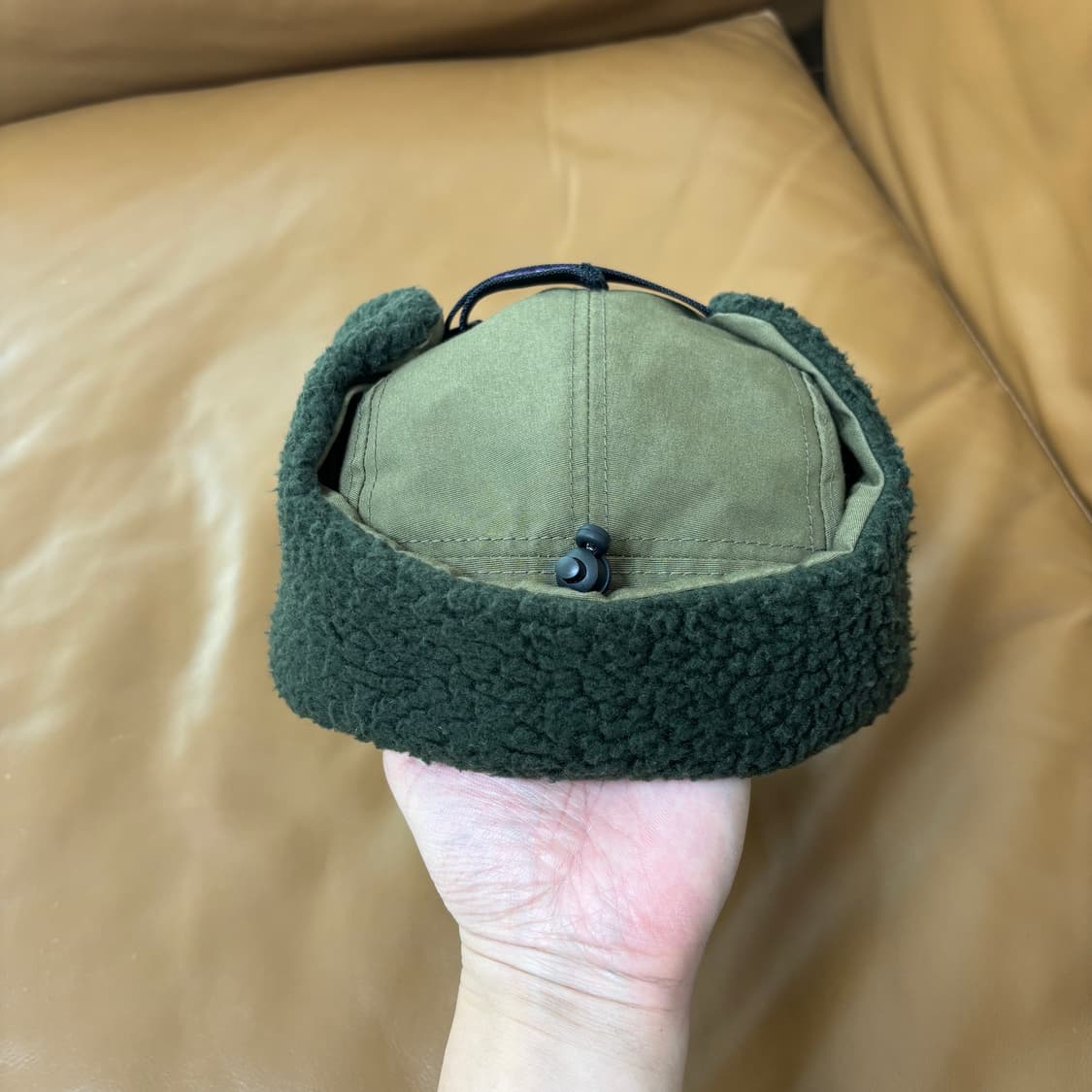 나나미카 노스페이스 퍼플라벨 이어플랩 6패널 볼캡 모자 카키 상품이미지7