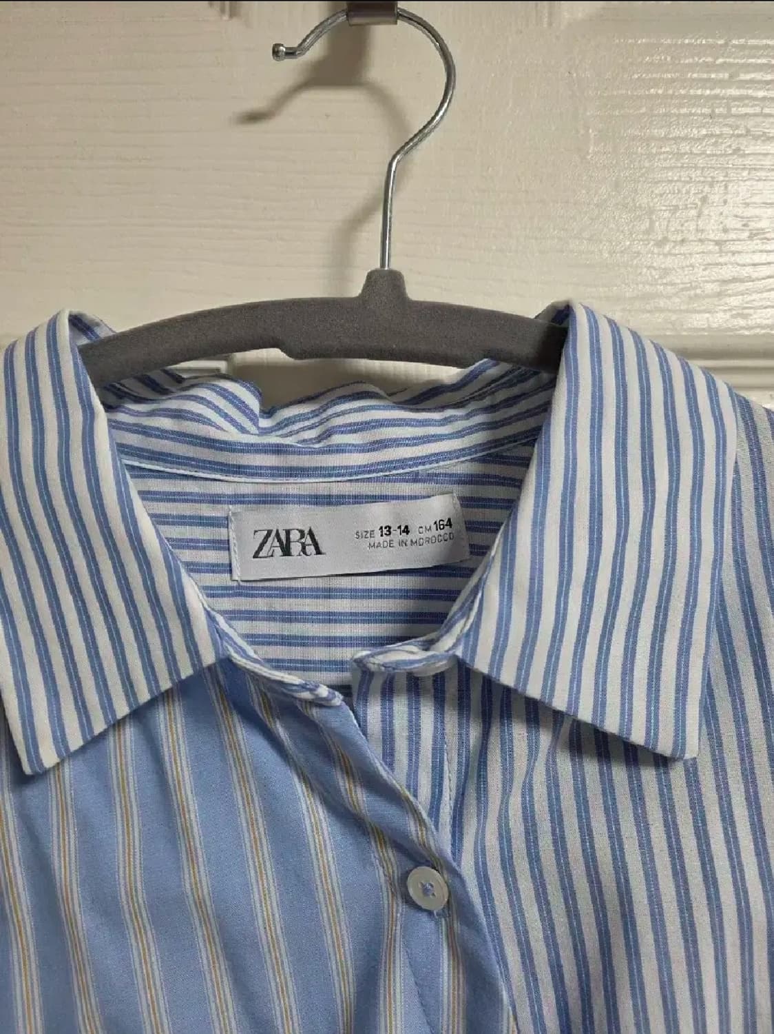 자라 키즈 언발란스 스트라이프 셔츠 상품이미지3