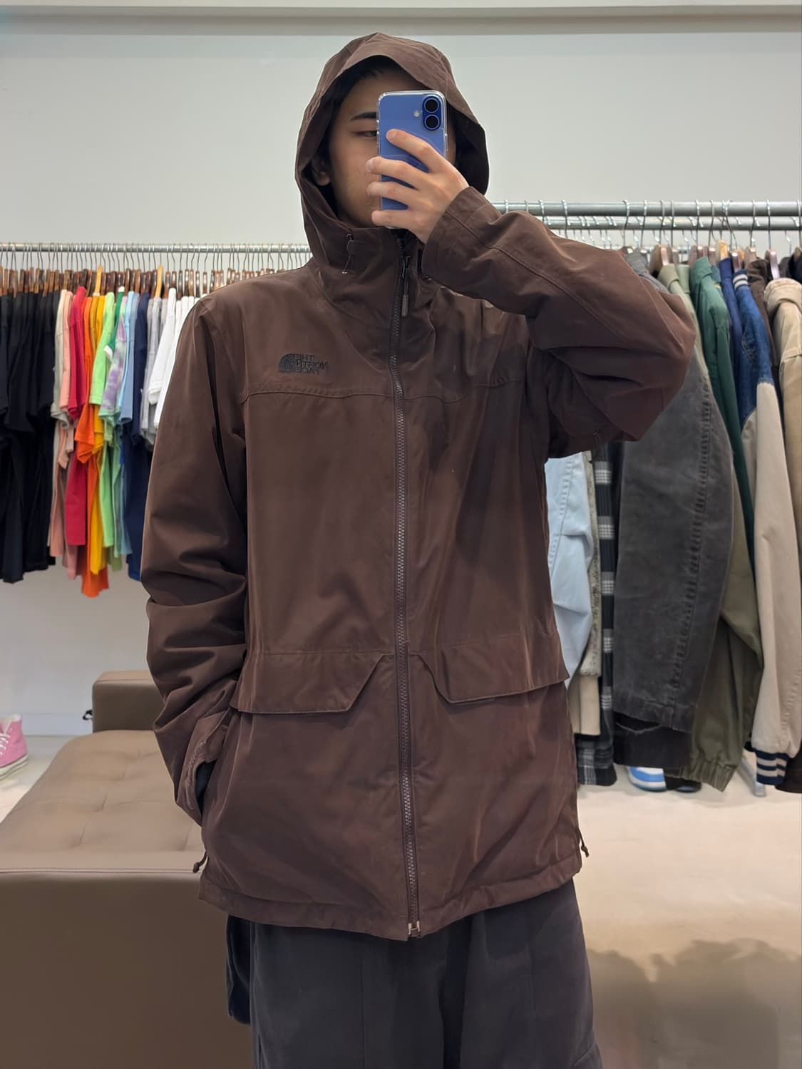 노스페이스 브라운 바람막이 자켓 상품이미지9