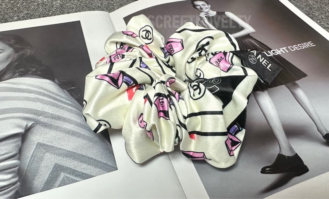 샤넬 넘버5 헤어슈슈 화이트 상품이미지6