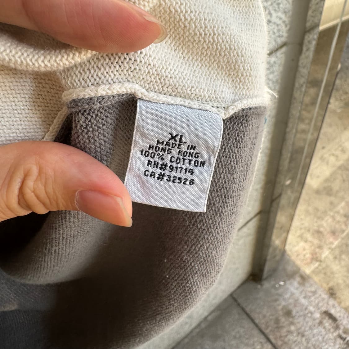 아르마니 익스체인지 스펠아웃 블럭 후디 니트 상품이미지10