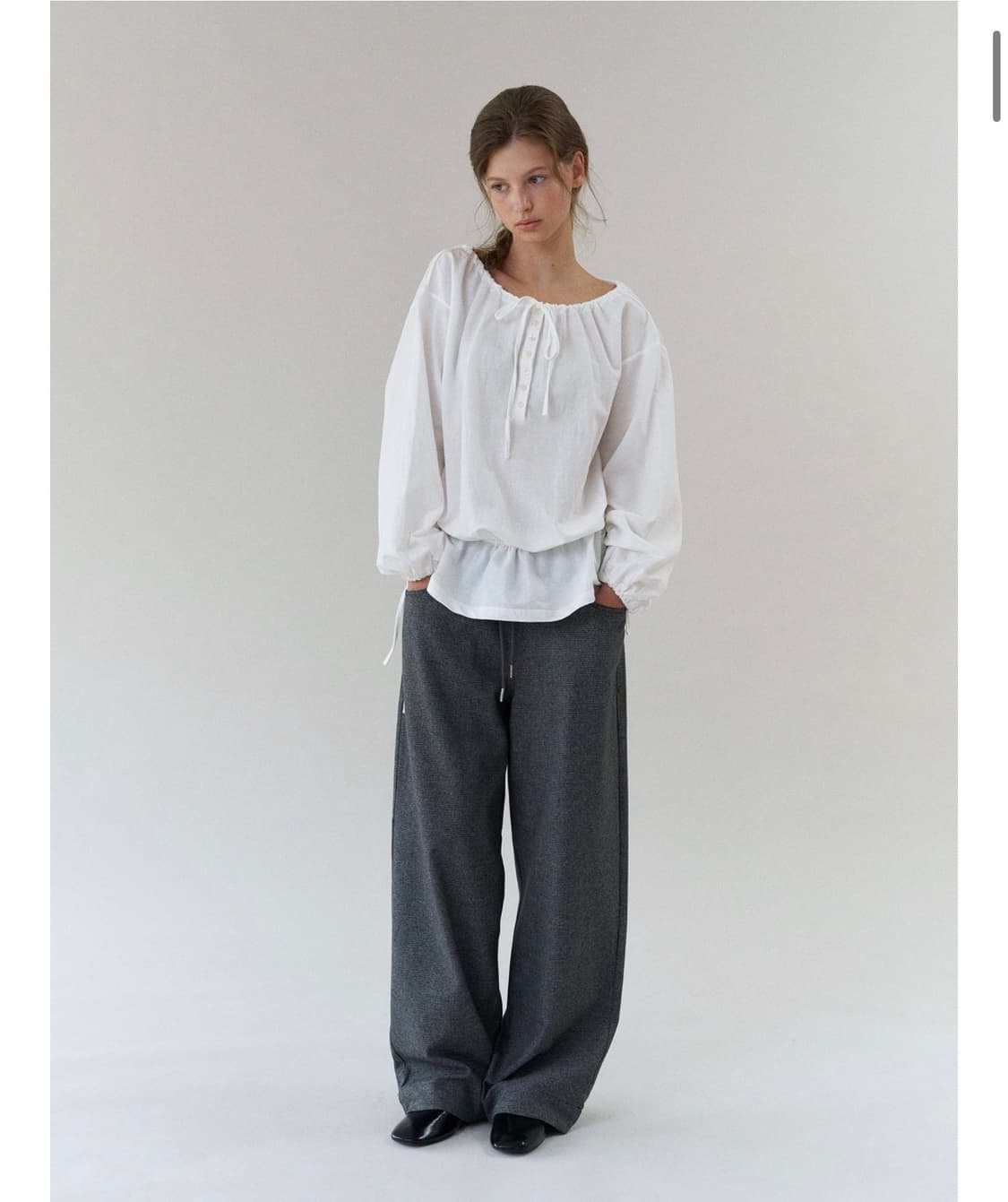 새상품) 무료배송 헤더먼트 어반 조거 슬랙스 차콜 상품이미지2