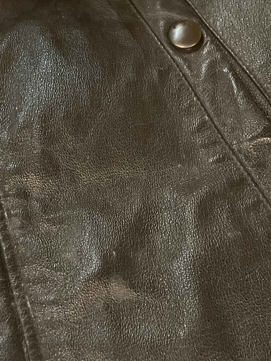 데니어 후드 가죽 데님 자켓 블랙브라운  상품이미지6