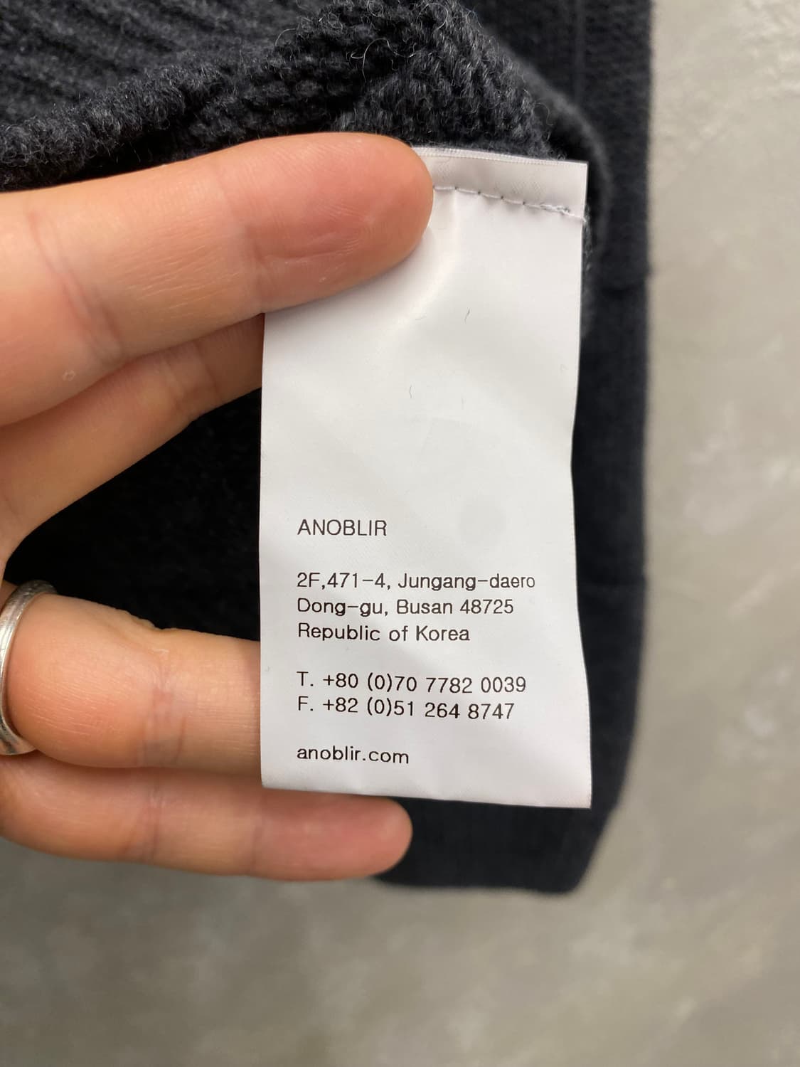 [XL] ANOBLIR 미니멀 투웨이 니트집업 상품이미지7